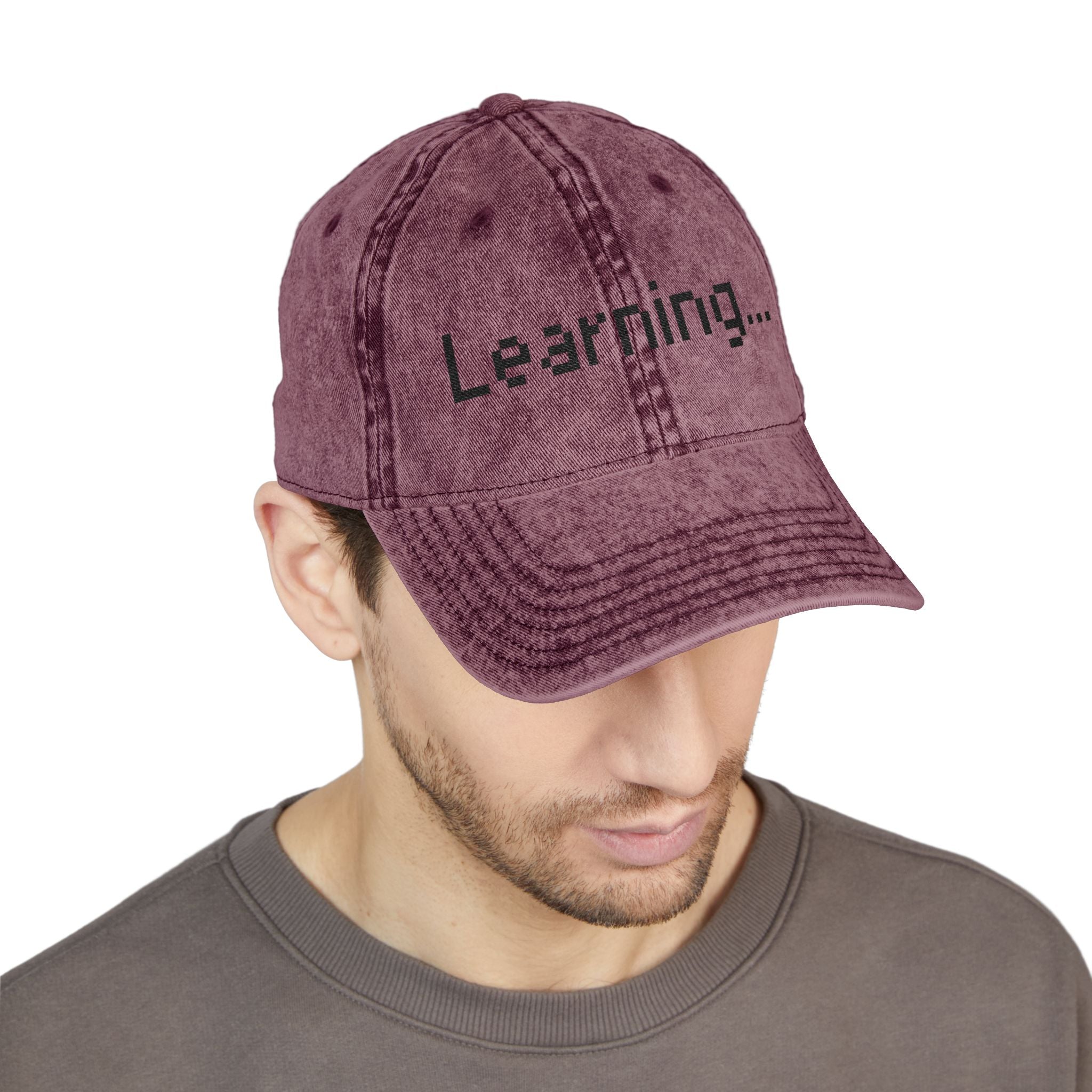 Vintage Embroidered Cap for Learning Enthusiasts