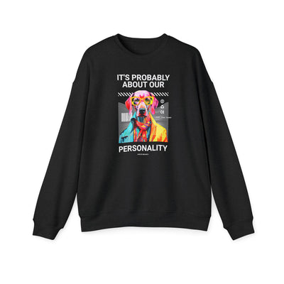 Colorful Dog Personality Unisex Drop Shoulder Sweatshirt