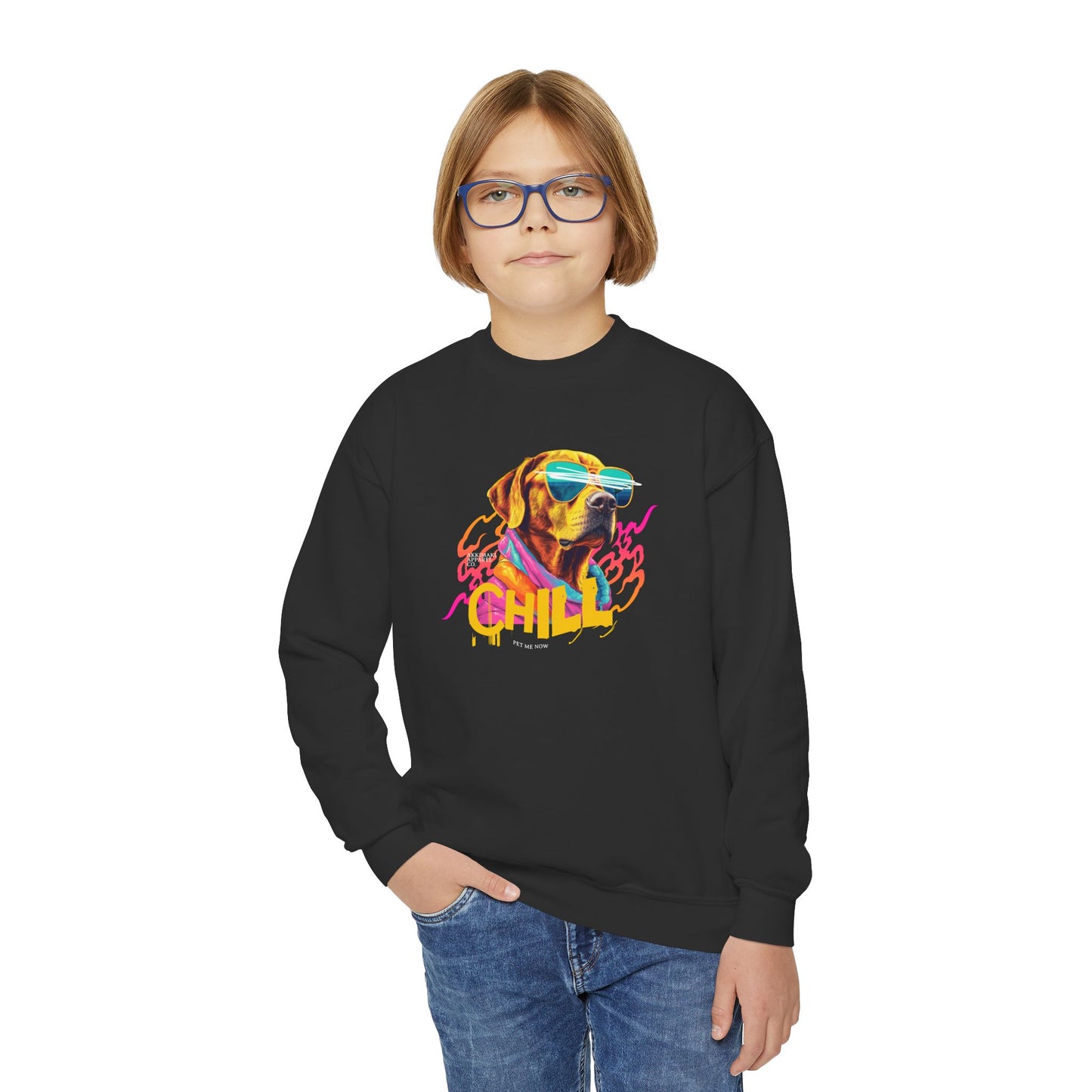 Chill Dog Youth Crewneck Sweatshirt