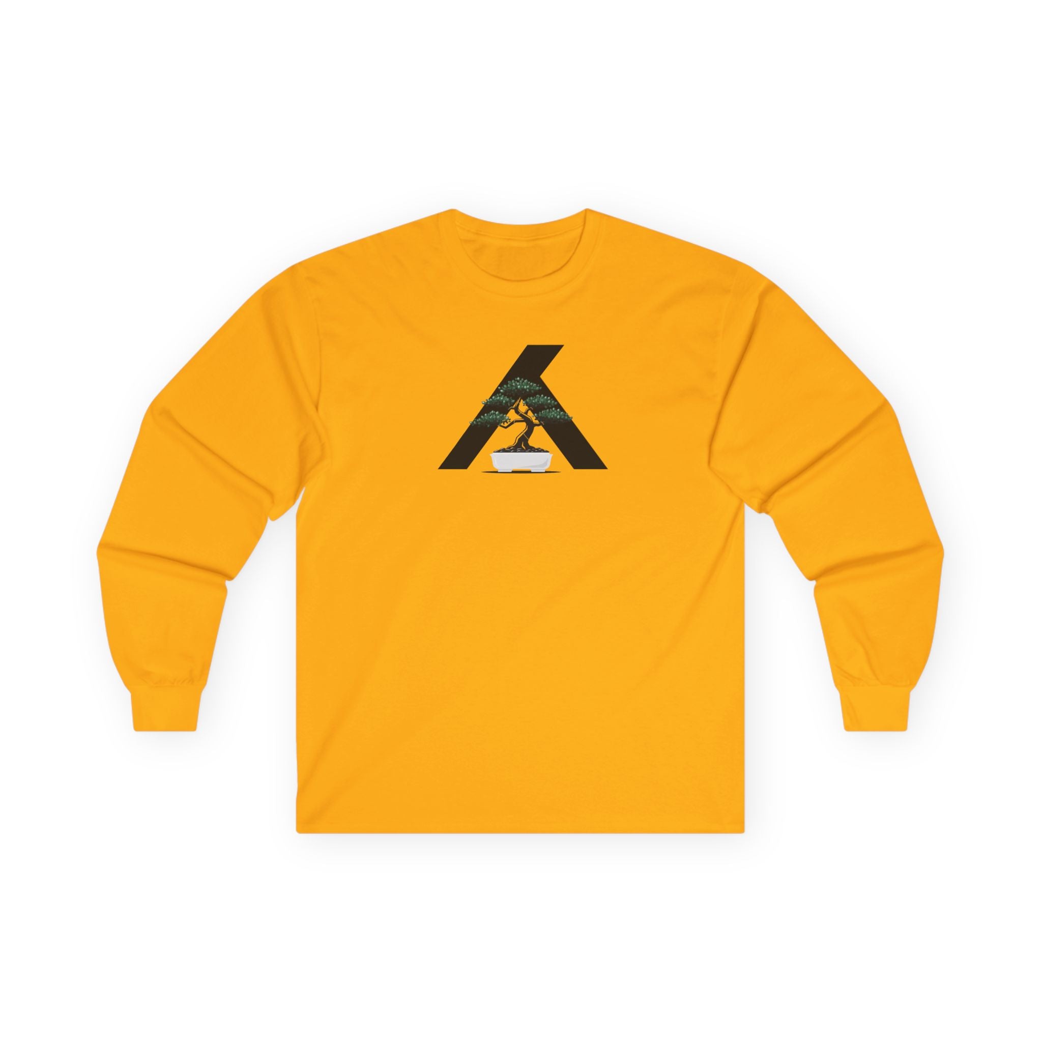 Long Sleeve Tee — Minimalist Mountain Runner Logo