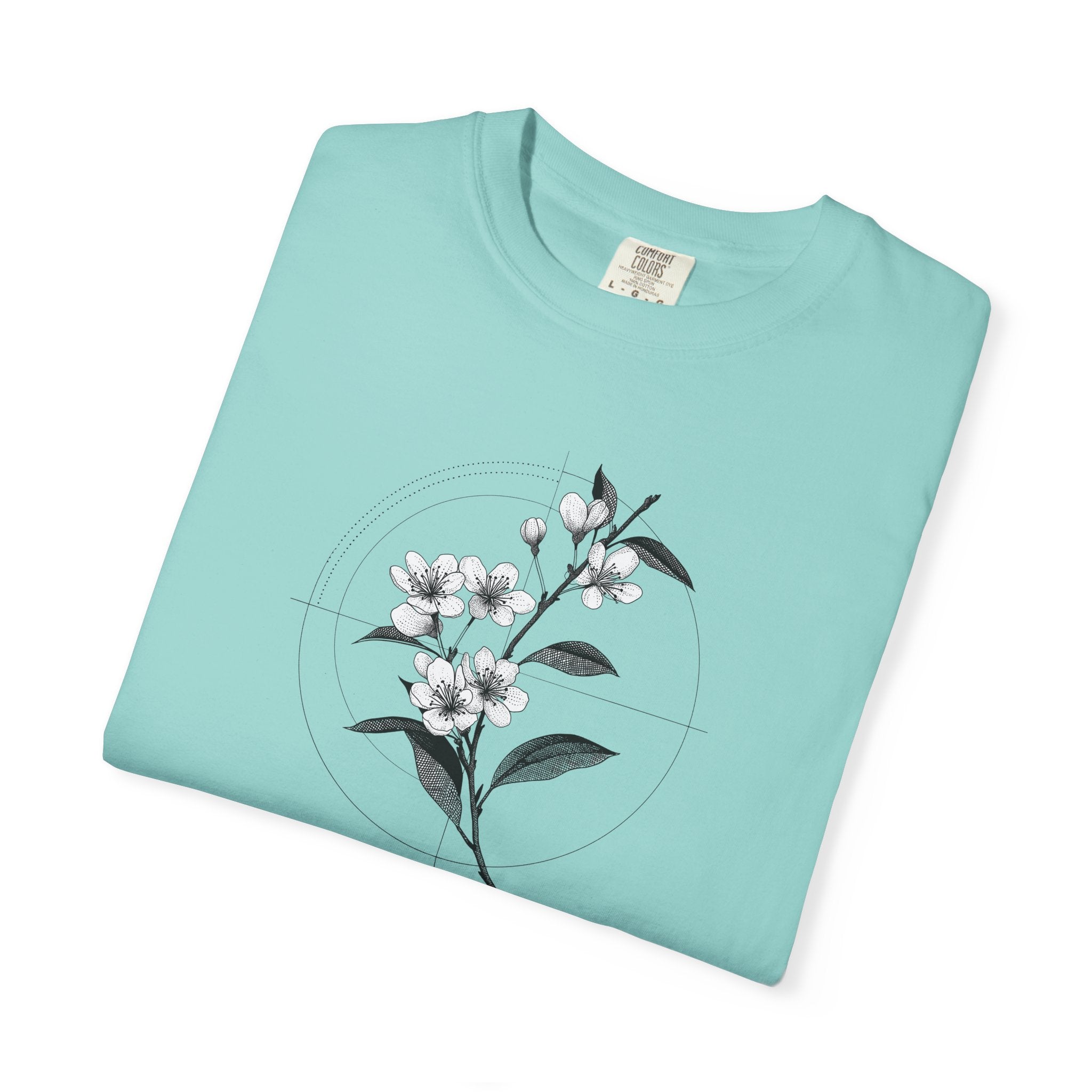 Botanical Sketch T-Shirt — Minimal Floral Illustration Tee