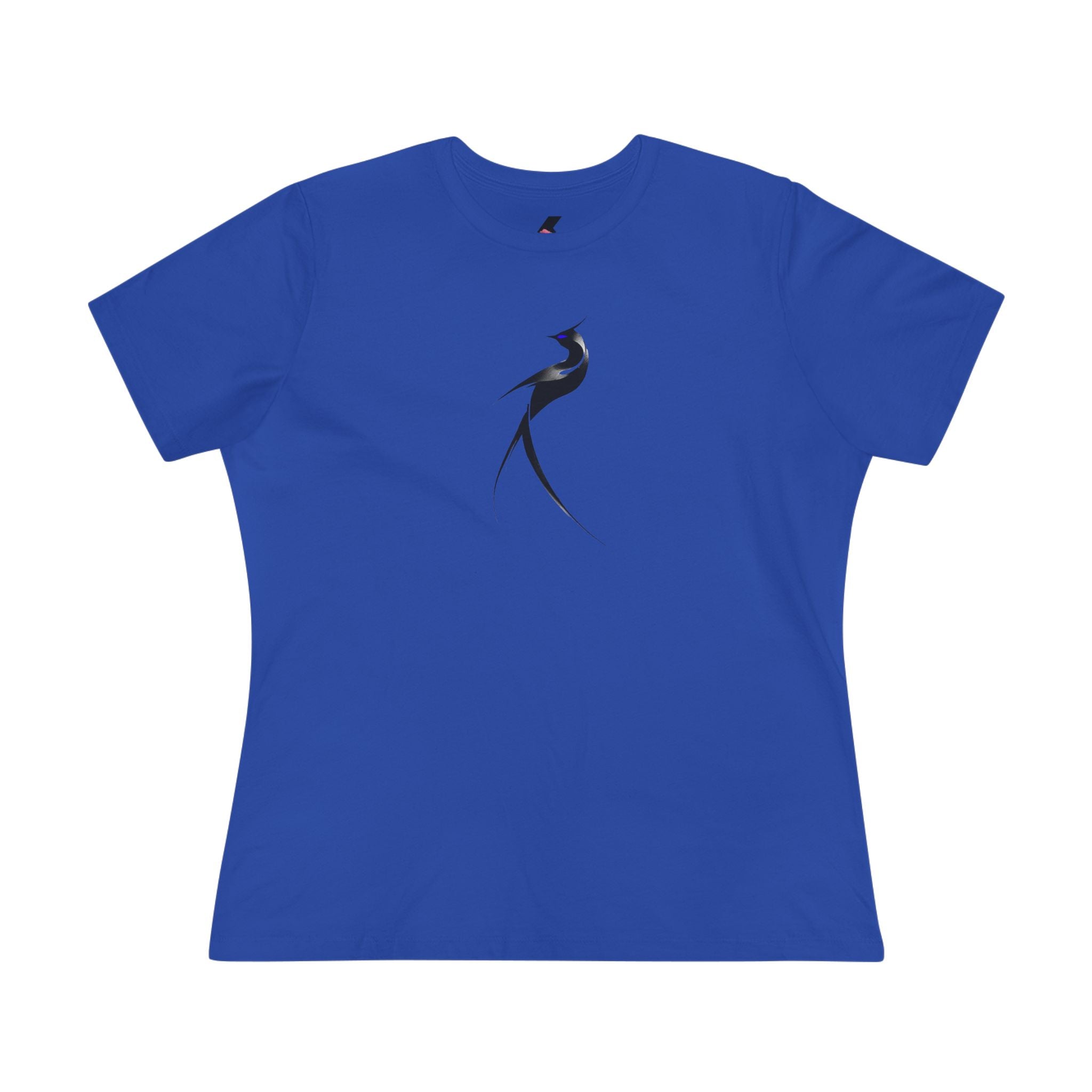 Minimalist Black Swallow Tee — Women's Cotton T-Shirt