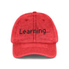 Vintage Embroidered Cap for Learning Enthusiasts
