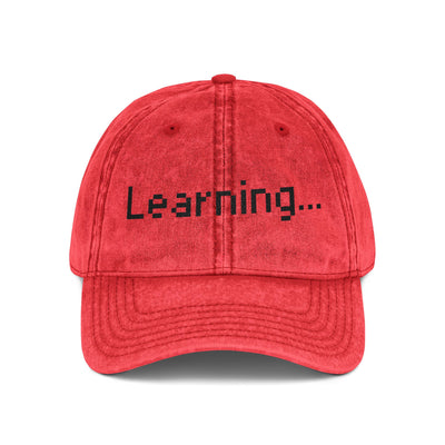 Vintage Embroidered Cap for Learning Enthusiasts