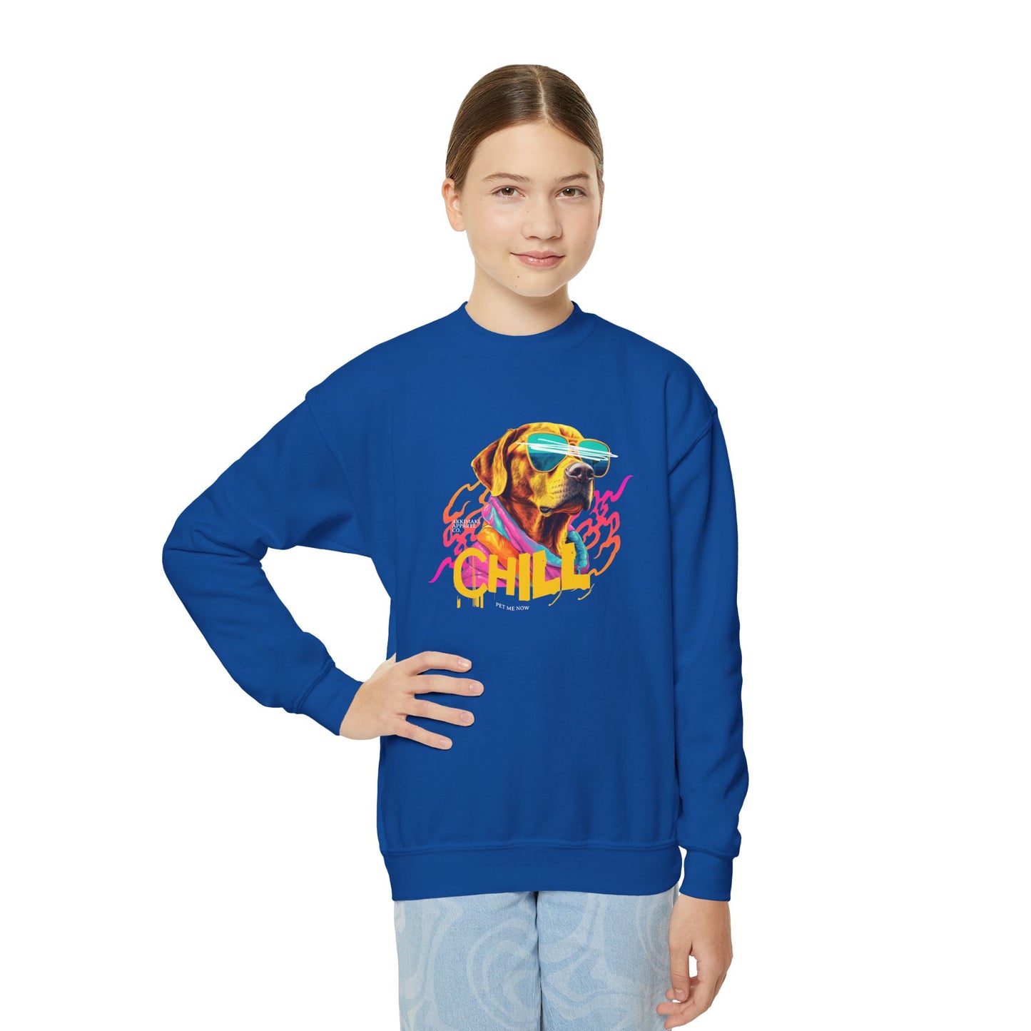 Chill Dog Youth Crewneck Sweatshirt