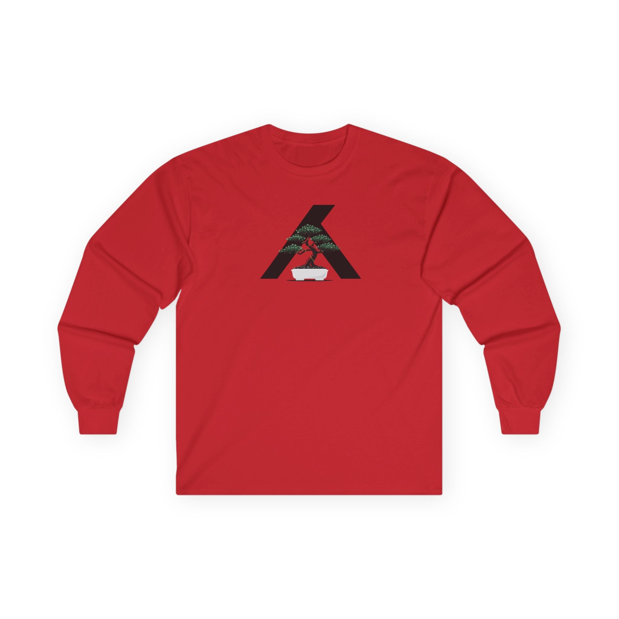 Long Sleeve Tee — Minimalist Mountain Runner Logo