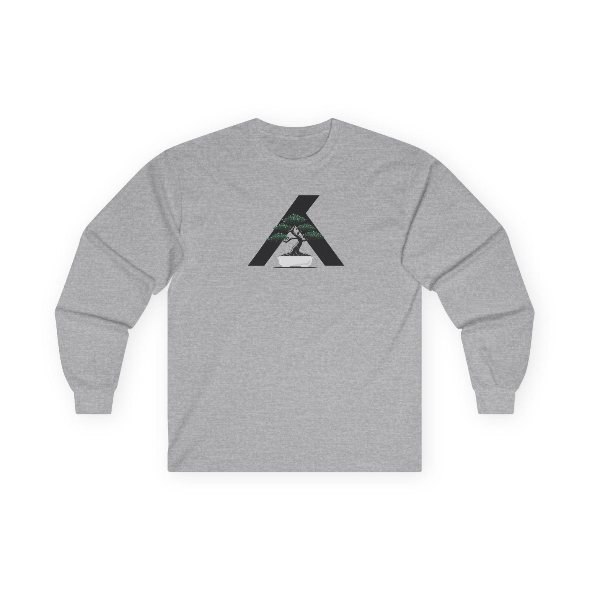 Long Sleeve Tee — Minimalist Mountain Runner Logo