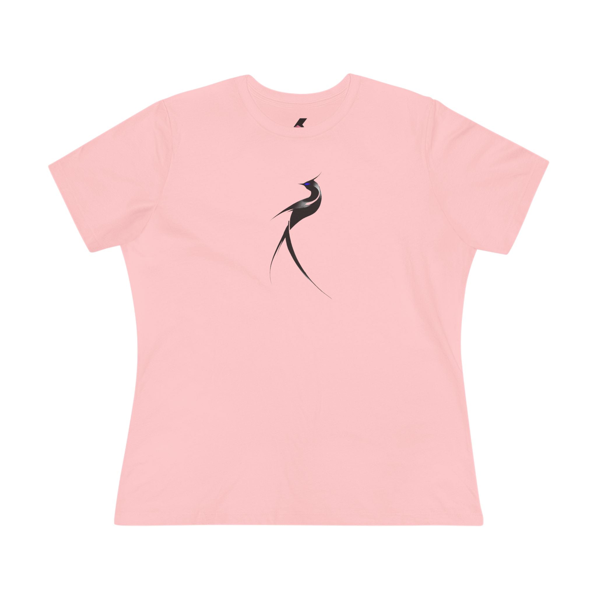 Minimalist Black Swallow Tee — Women's Cotton T-Shirt