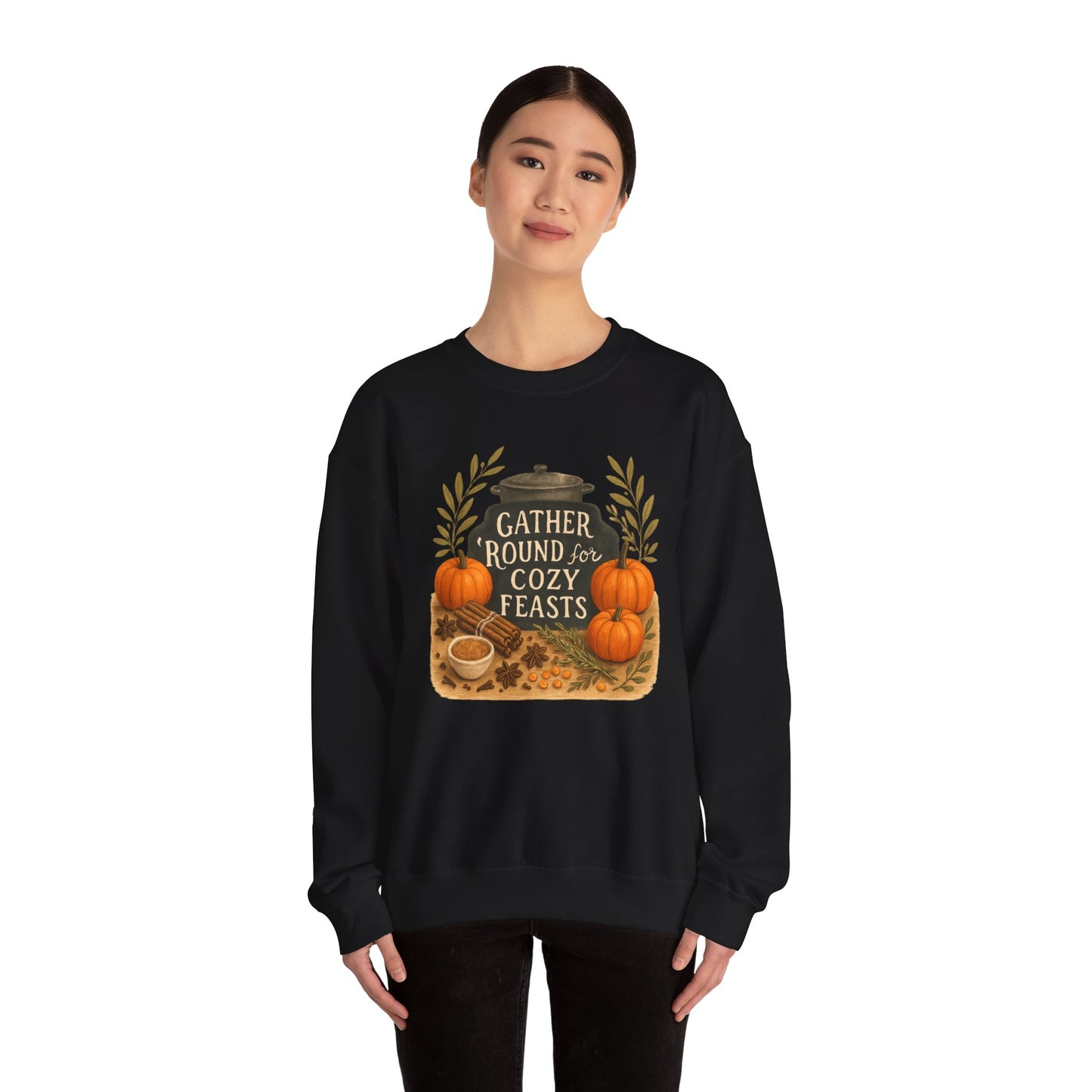 Gather Round for Cozy Feasts Sweatshirt