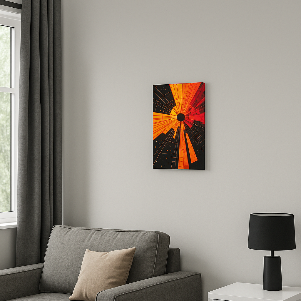 Explosive Geometric Canvas Art
