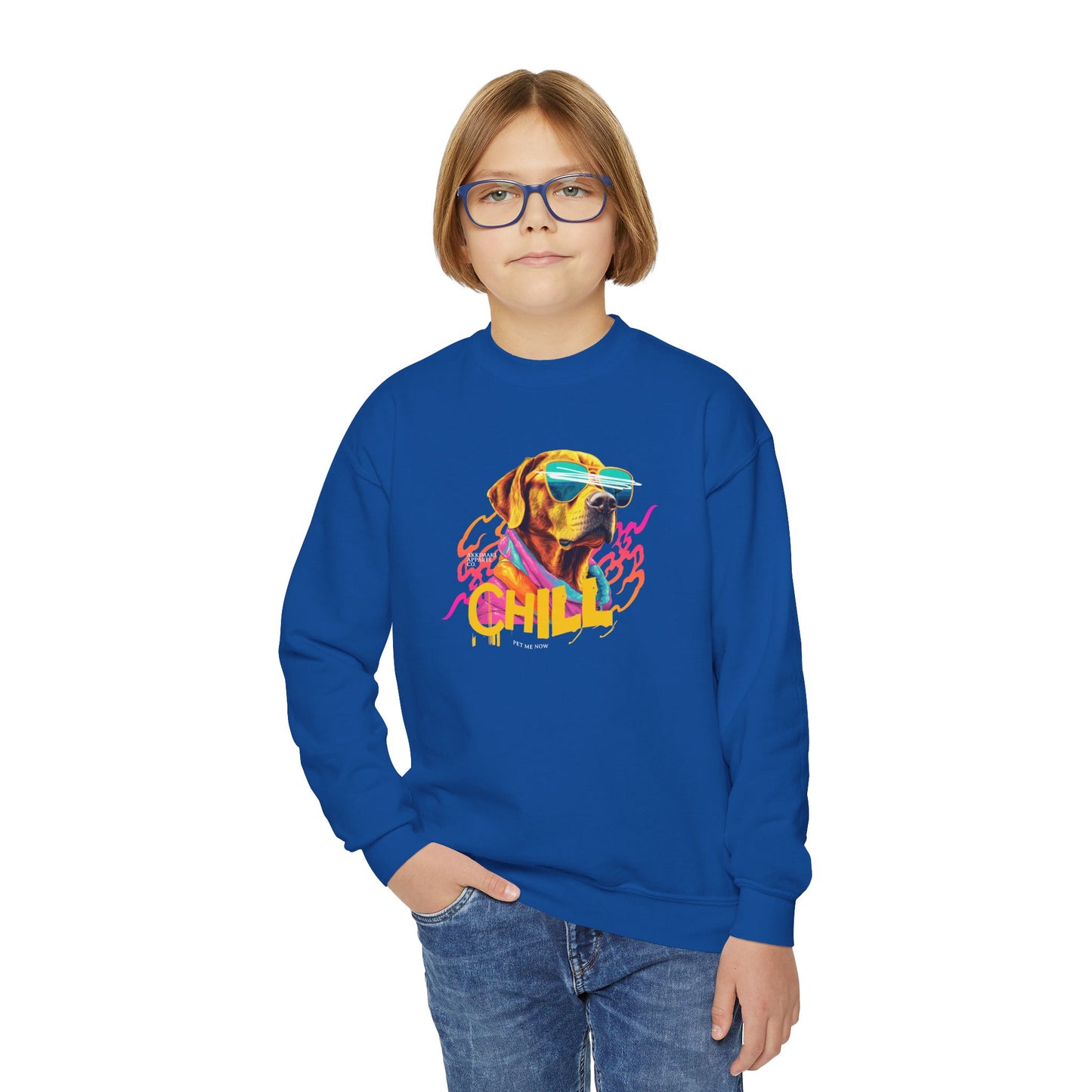 Chill Dog Youth Crewneck Sweatshirt