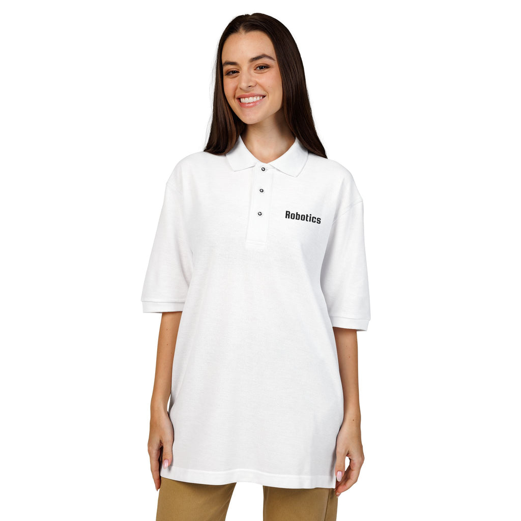 Robotics Embroidered Unisex Polo Shirt