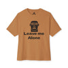 Leave Me Alone T‑Shirt — Minimalist Face Graphic Oversized Tee