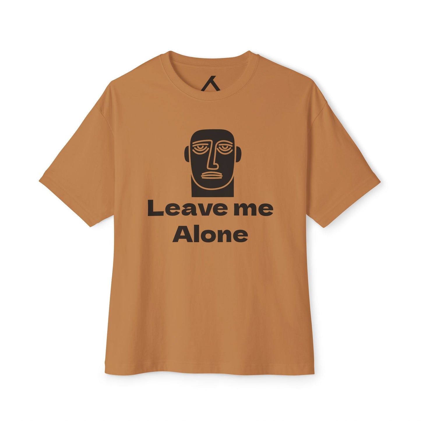 Leave Me Alone T‑Shirt — Minimalist Face Graphic Oversized Tee