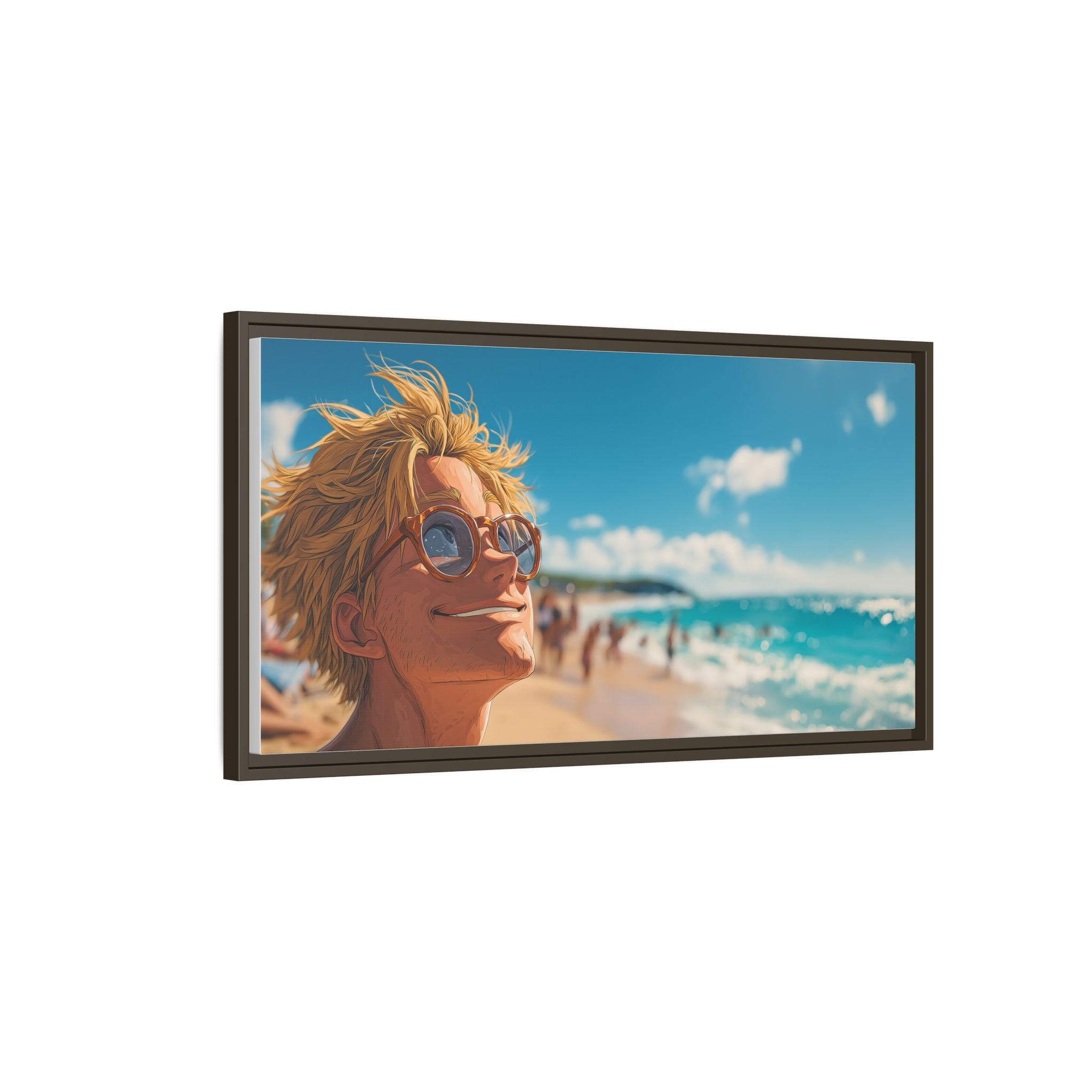 Framed Matte Canvas Art Piece