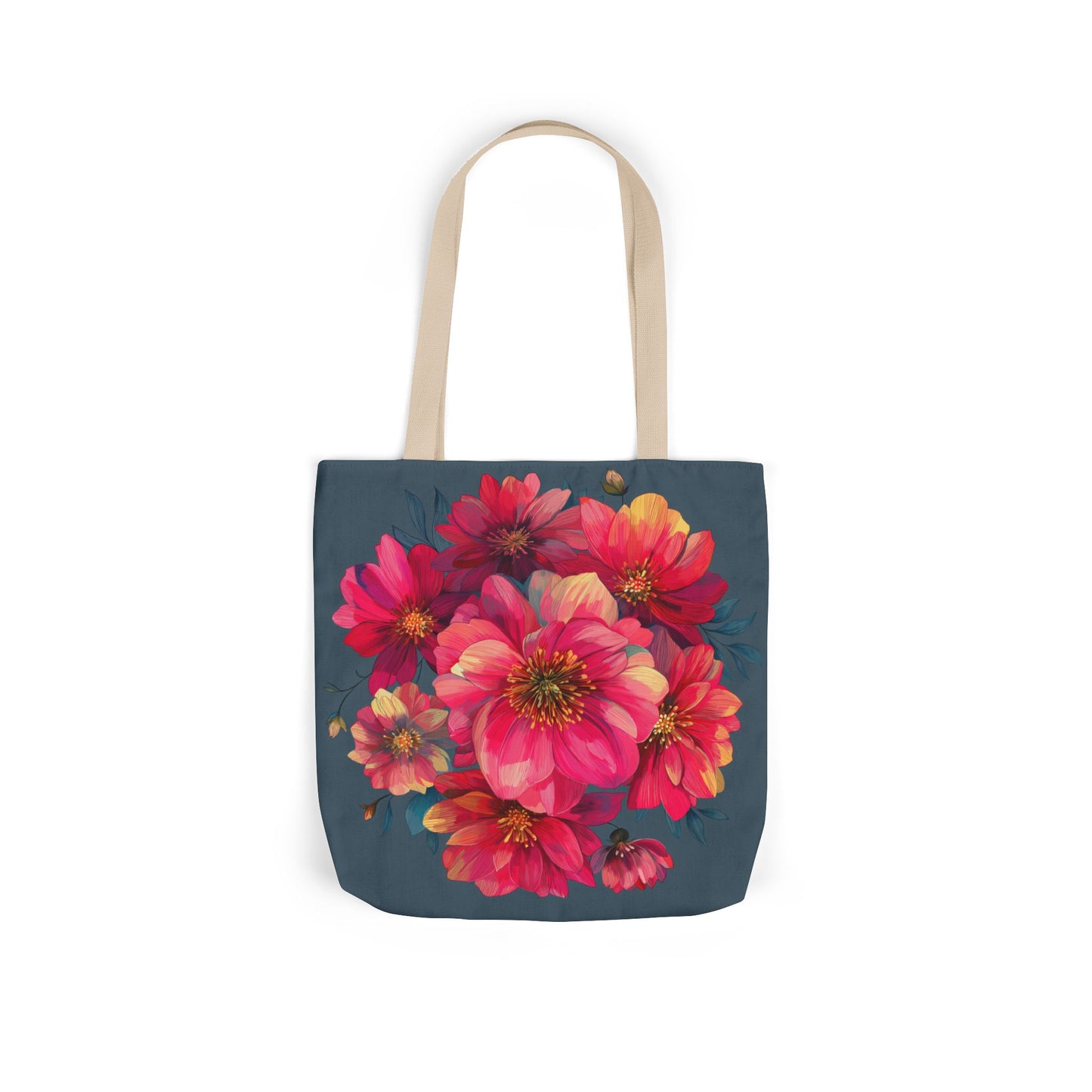 Floral Canvas Tote Bag