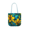 Vibrant Floral Canvas Tote Bag