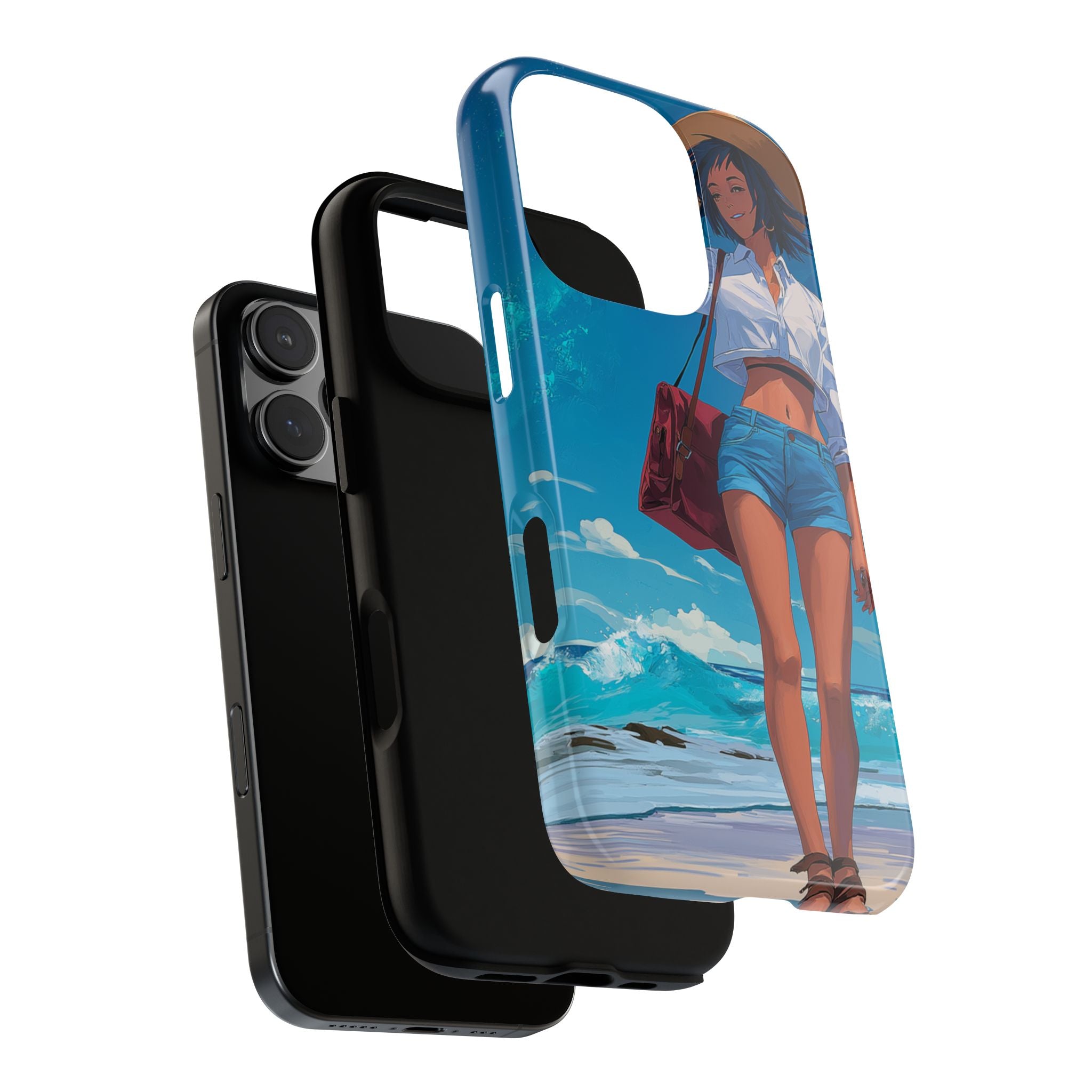 Tough Cases: Stylish Phone Case with Beach Vibe