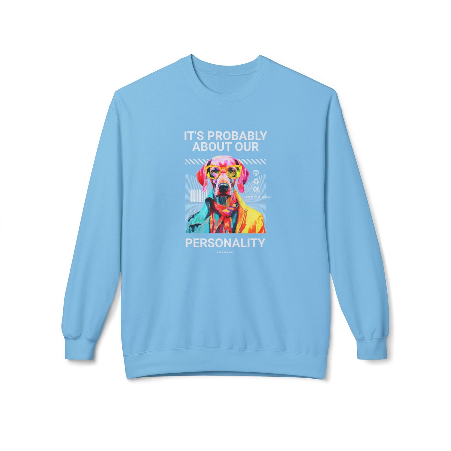 Colorful Dog Personality Crewneck Sweatshirt