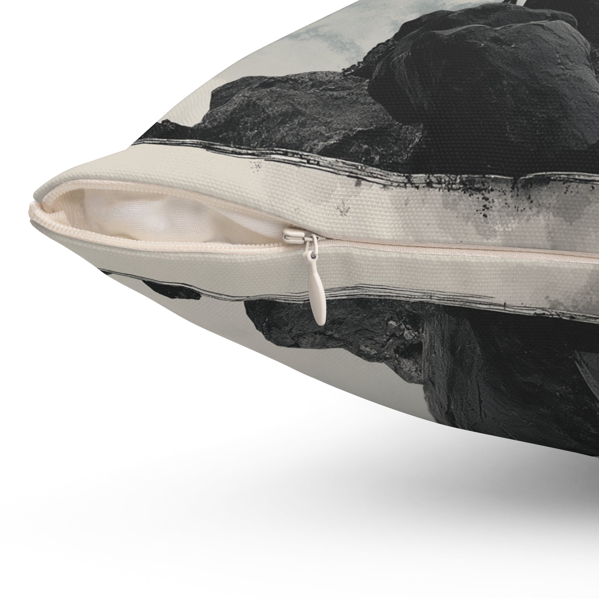 Zen Landscape Throw Pillow