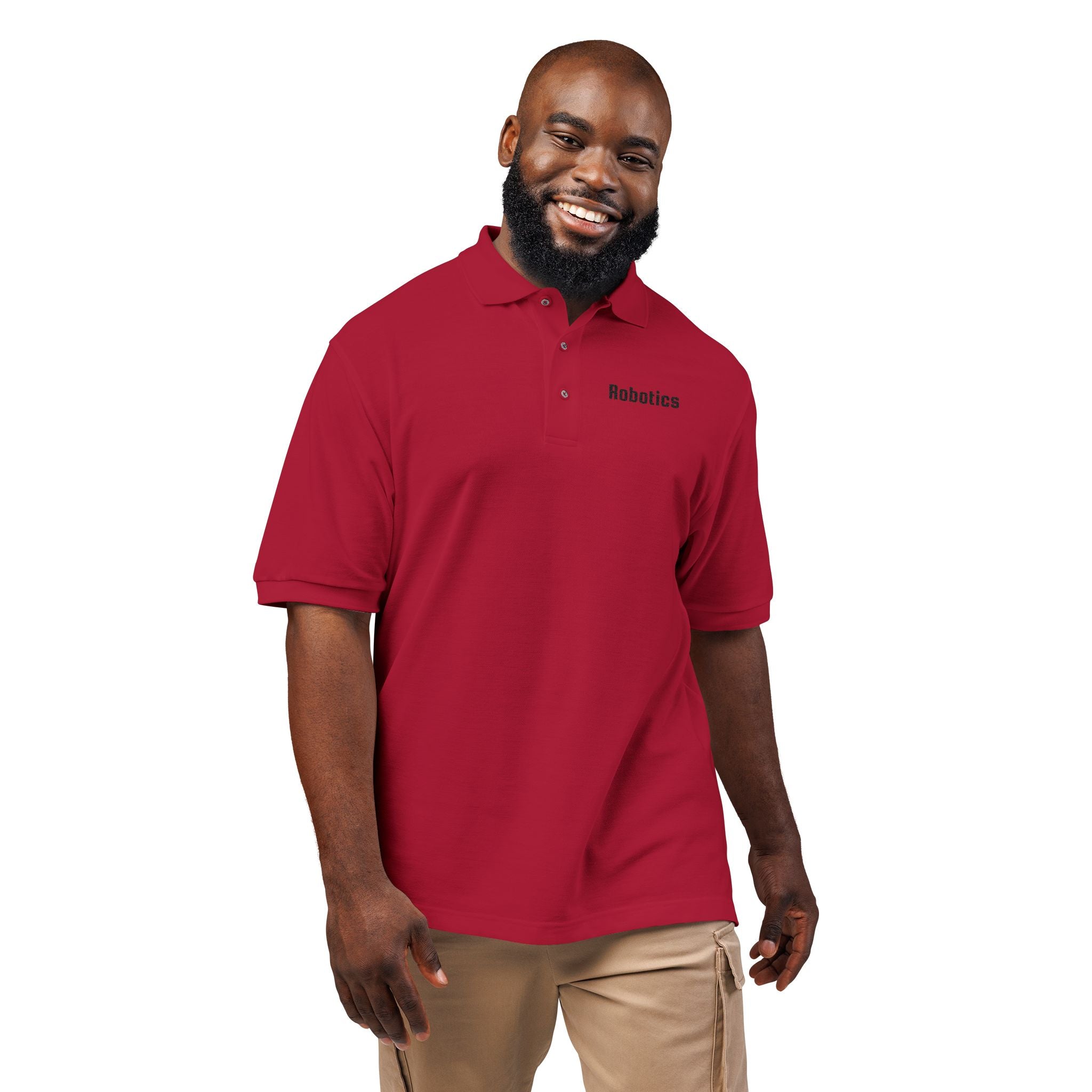 Robotics Embroidered Unisex Polo Shirt