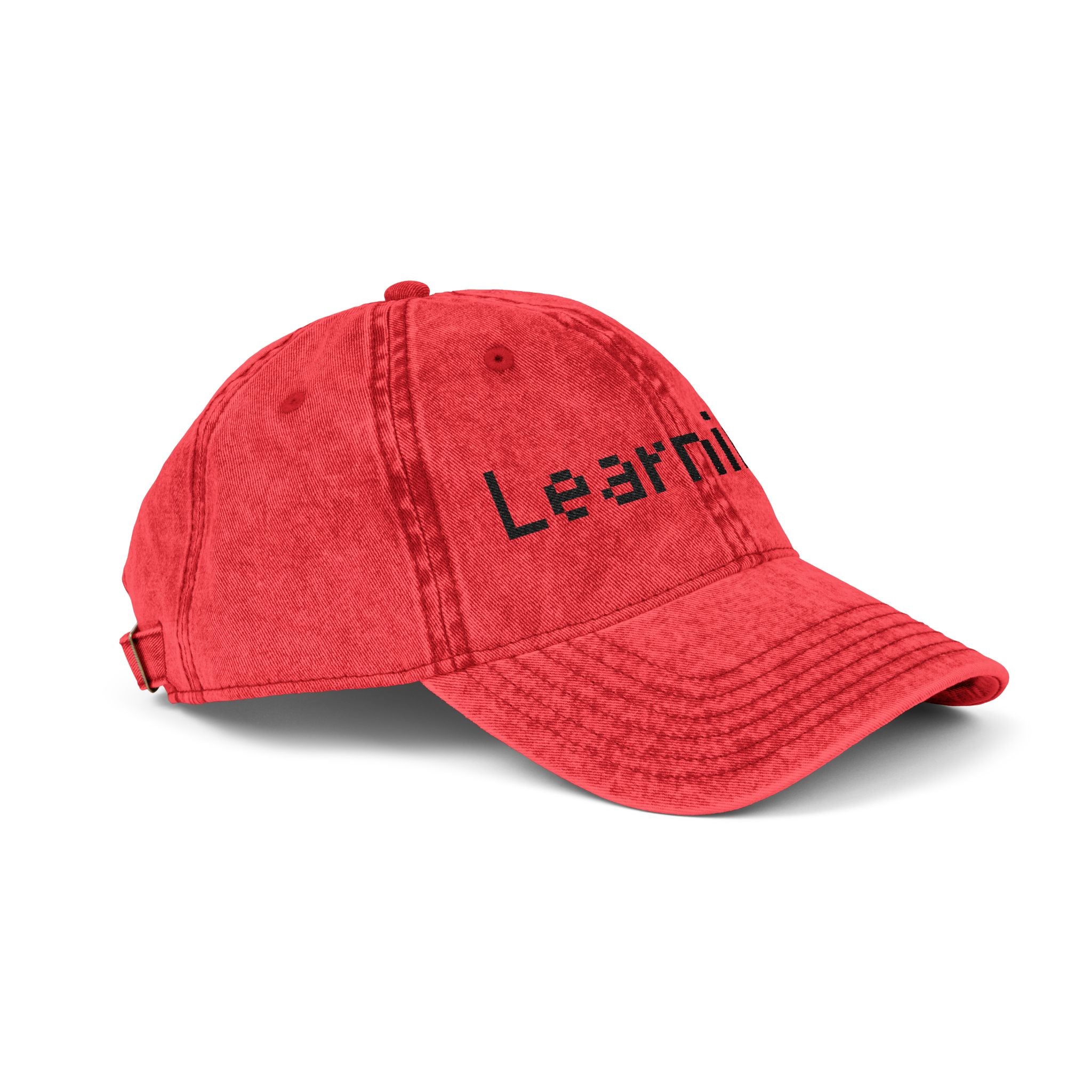 Vintage Embroidered Cap for Learning Enthusiasts