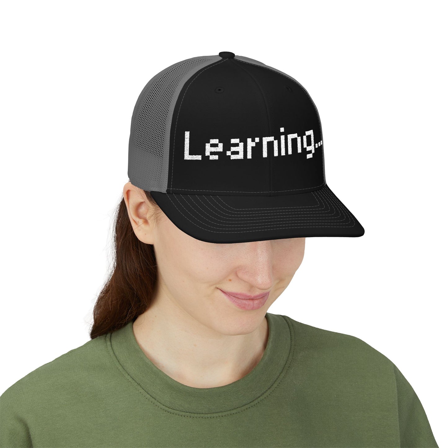 Learning... Snapback Trucker Cap
