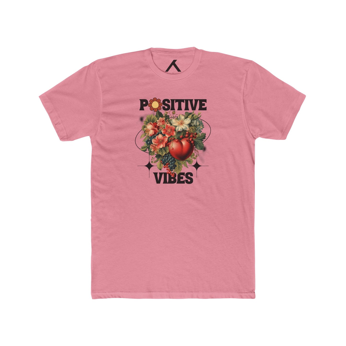 Positive Vibes Unisex Cotton Crew Tee