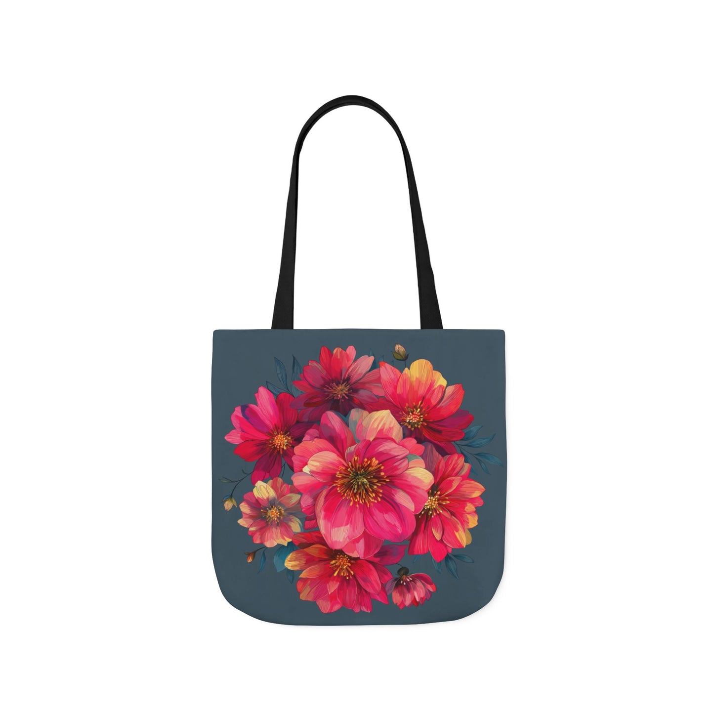 Floral Canvas Tote Bag