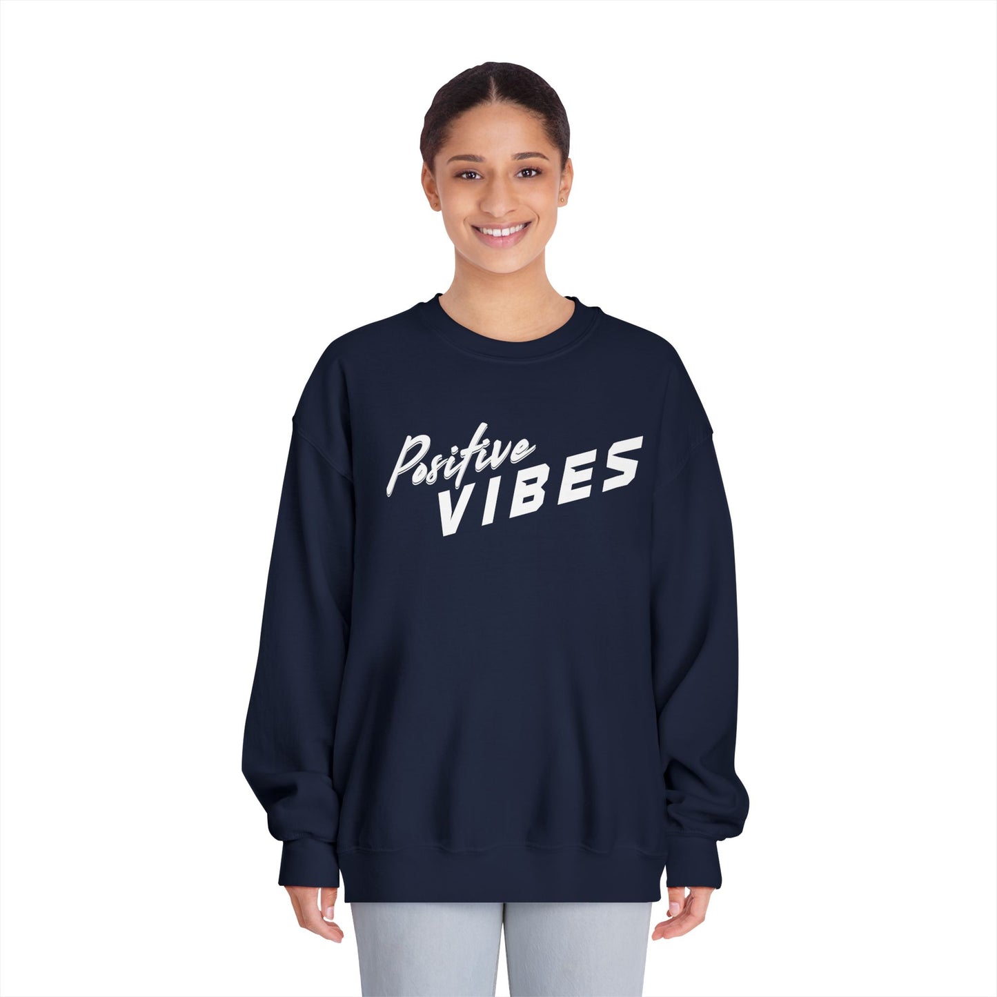 Positive Vibes Unisex Crewneck Sweatshirt