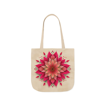 Colorful Floral Canvas Tote Bag