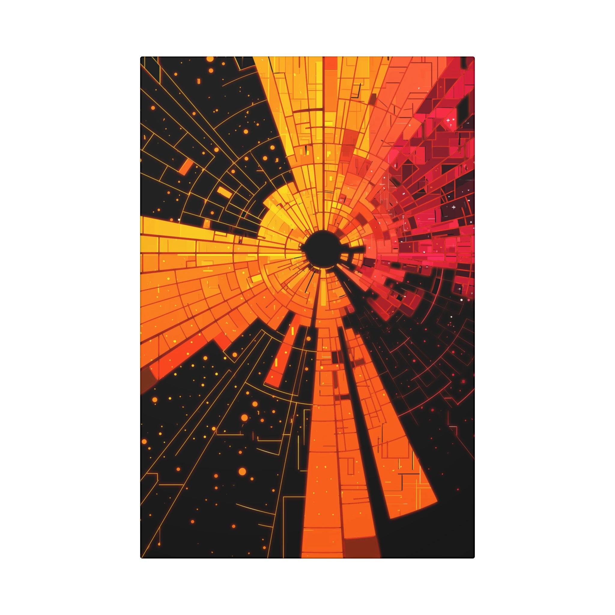 Explosive Geometric Canvas Art