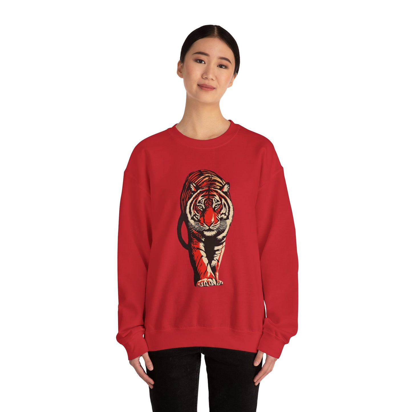 Tiger Graphic Crewneck Sweatshirt