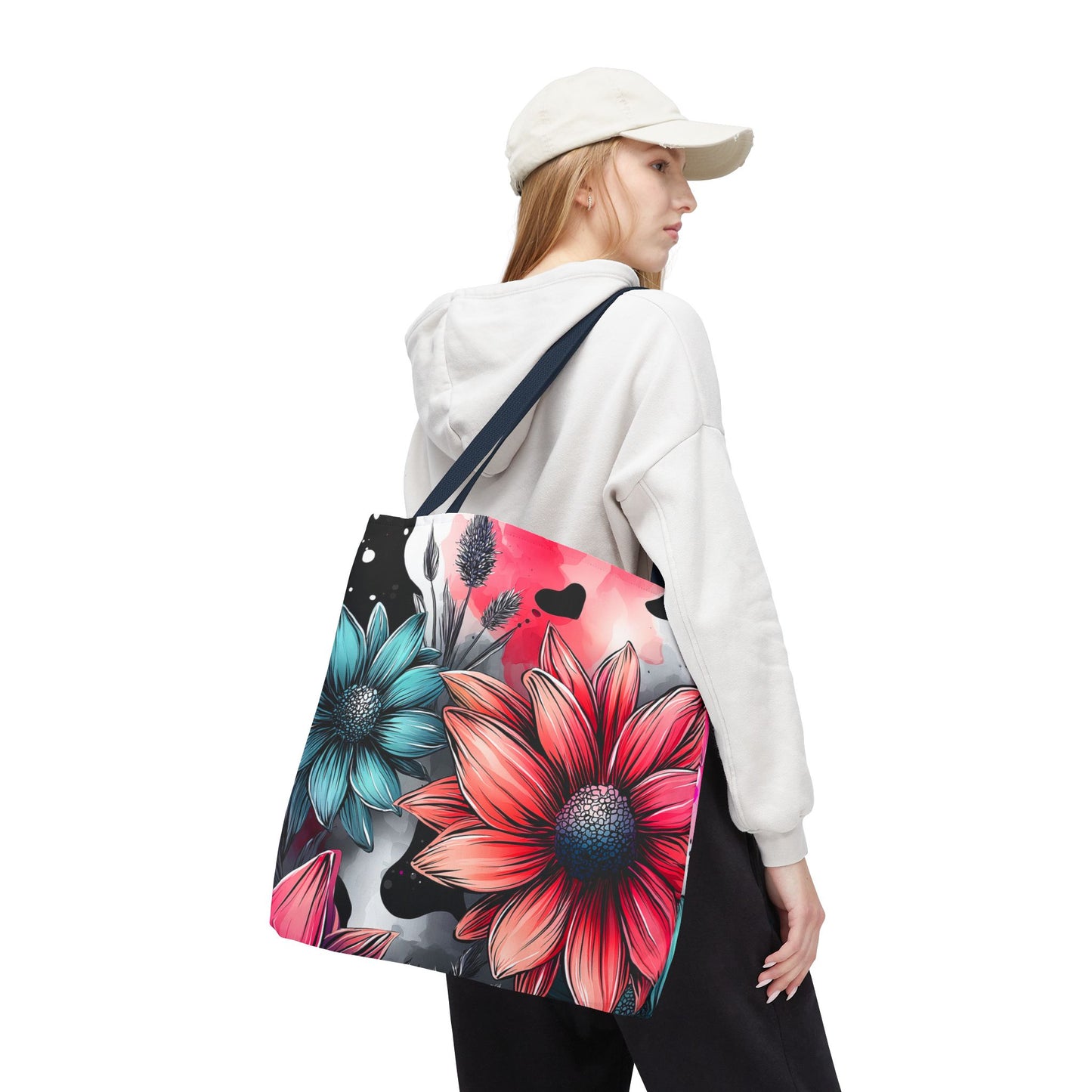 Vibrant Floral Tote Bag