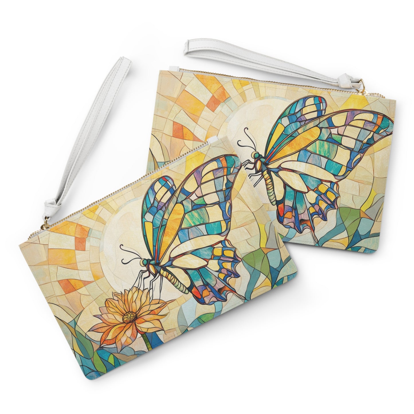 Colorful Butterfly Clutch Bag