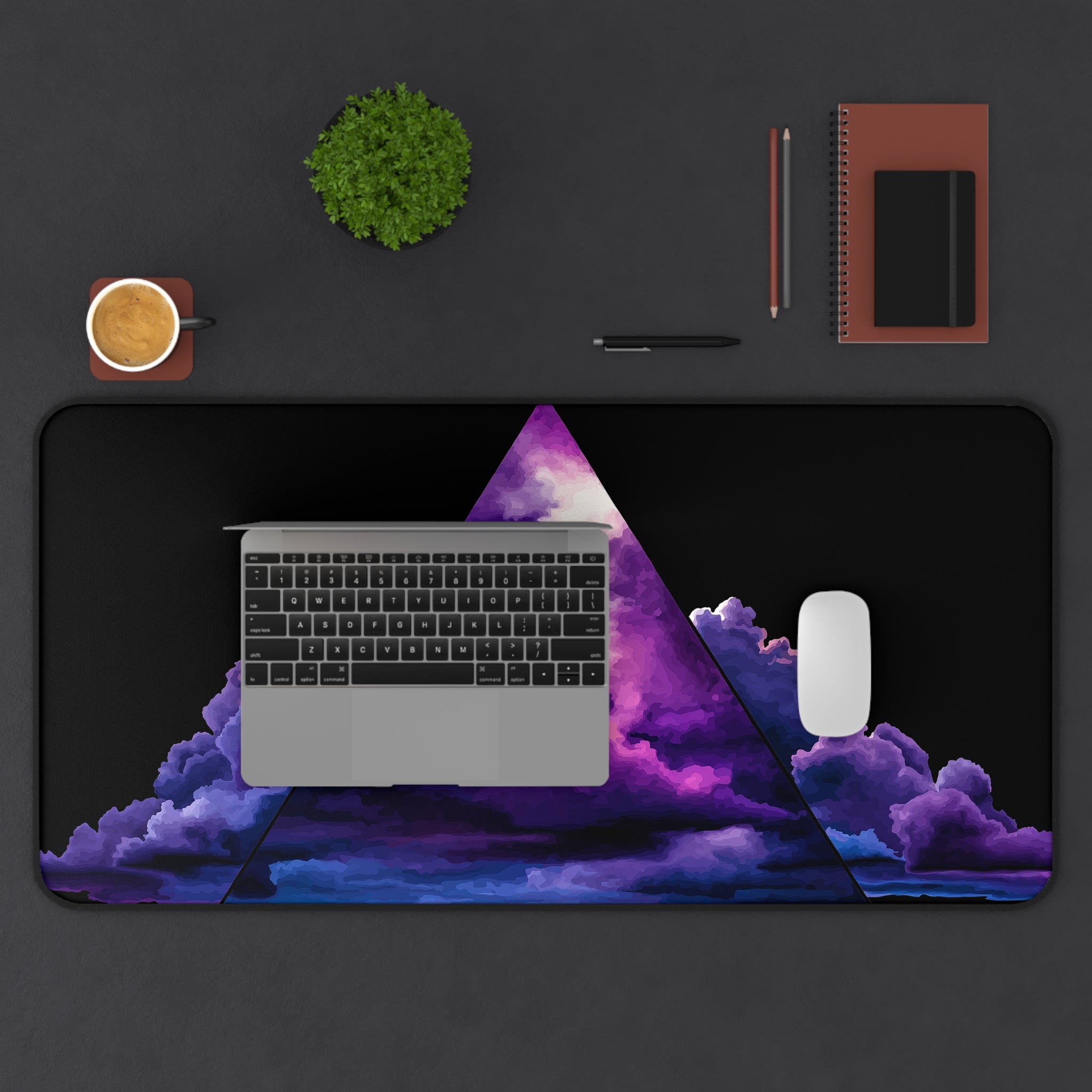 Cosmic Triangle Desk Mat