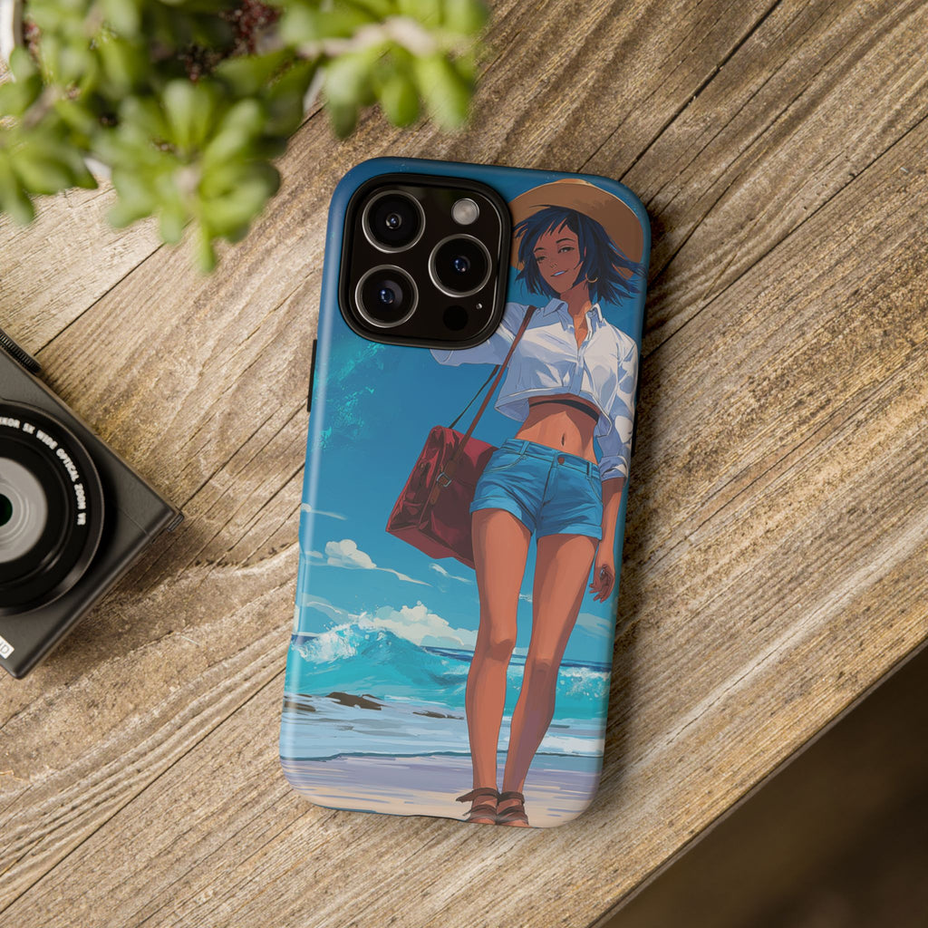Tough Cases: Stylish Phone Case with Beach Vibe
