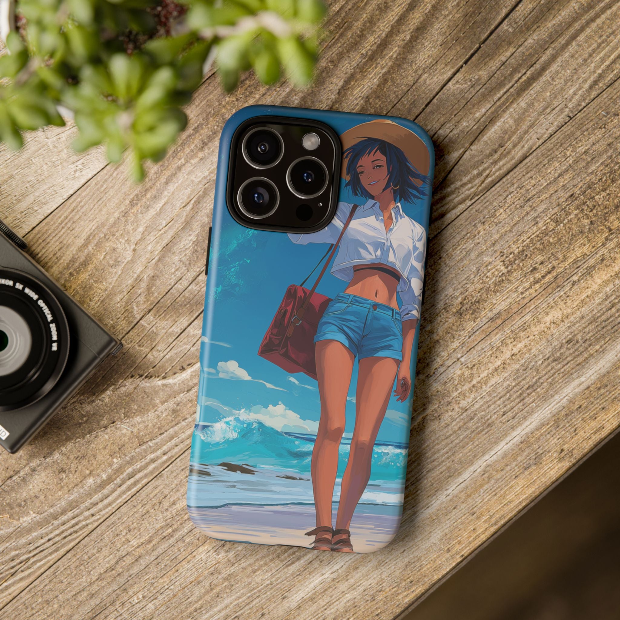 Tough Cases: Stylish Phone Case with Beach Vibe