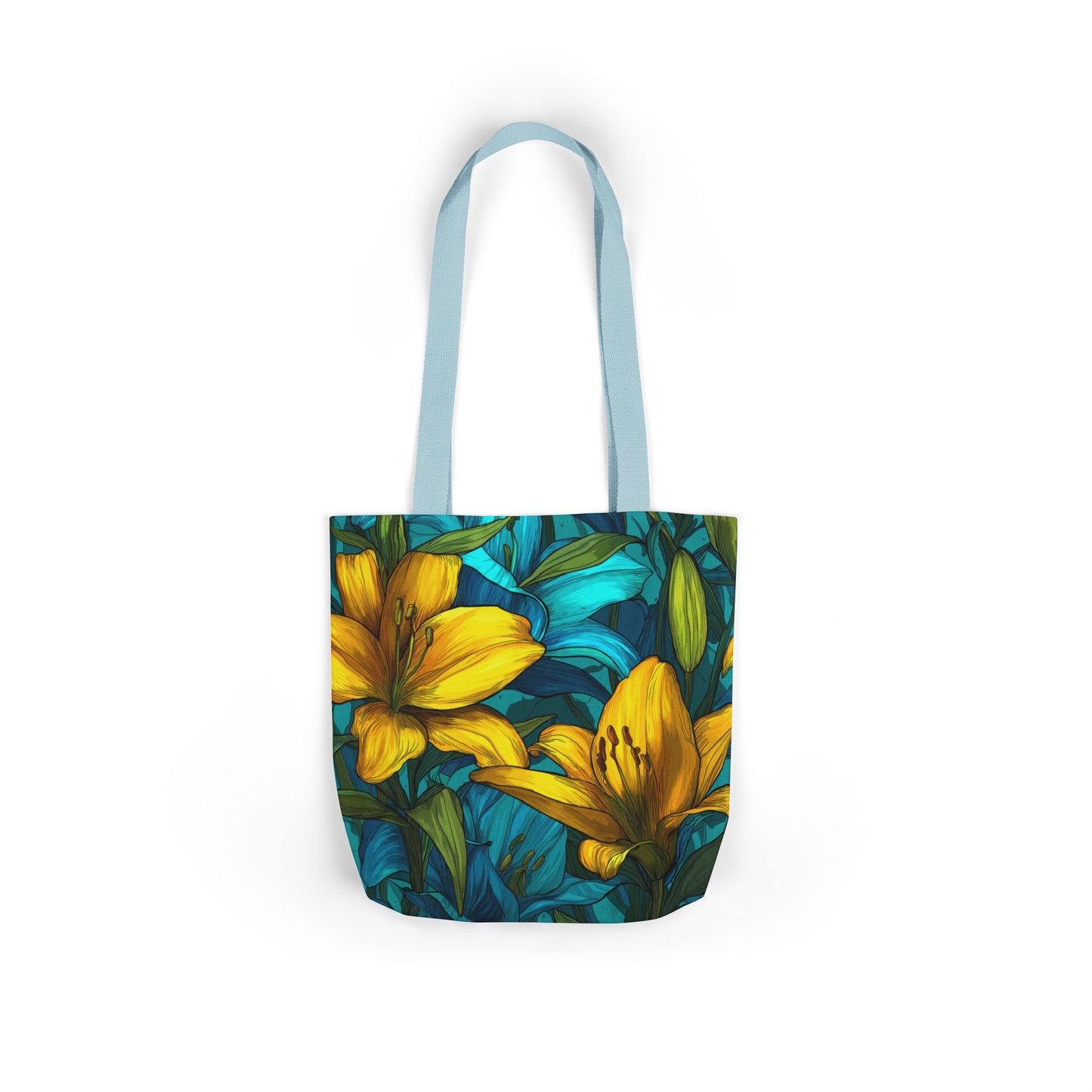 Vibrant Floral Canvas Tote Bag