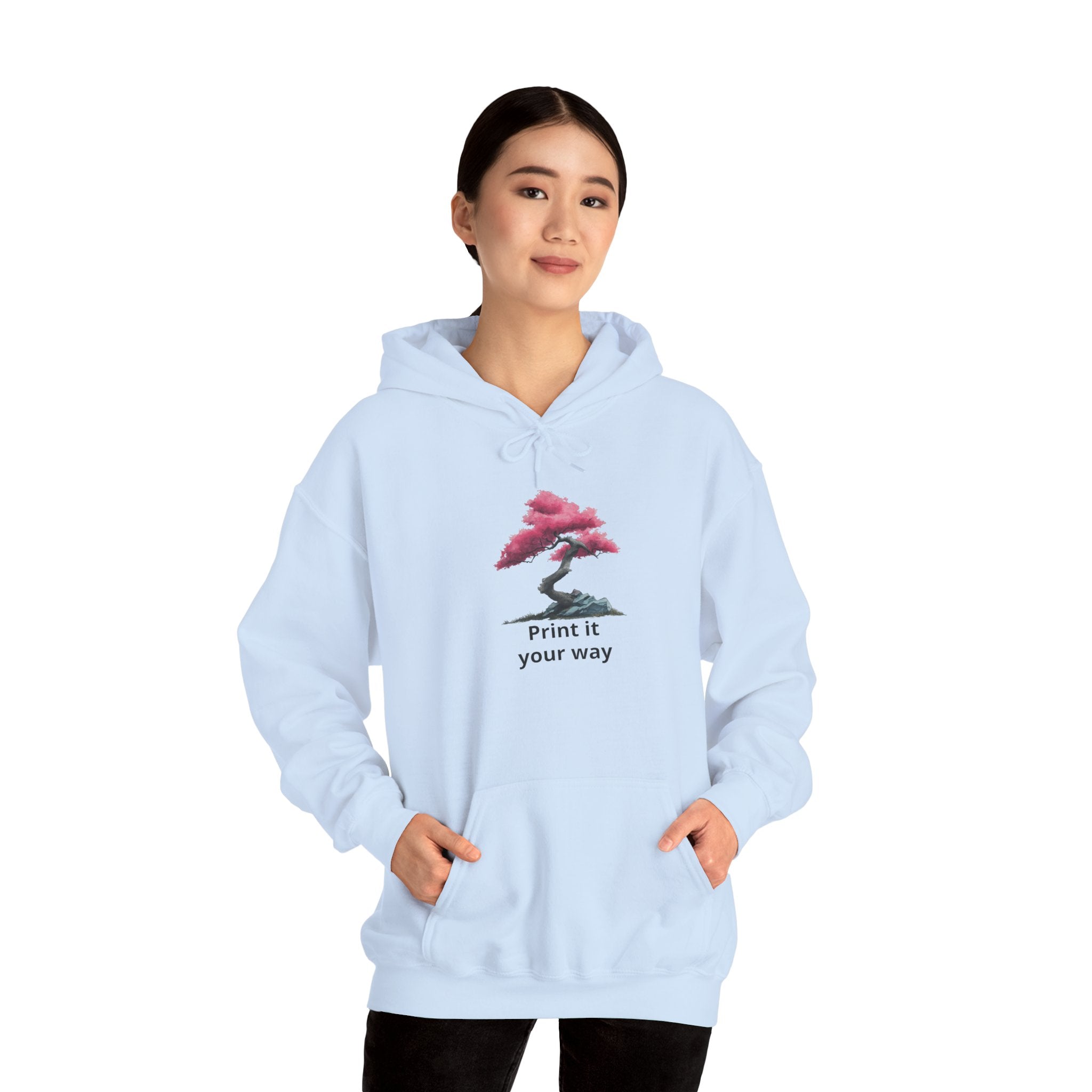 Bonsai Tree Hoodie - 'Print it your way' Minimal Graphic Sweatshirt