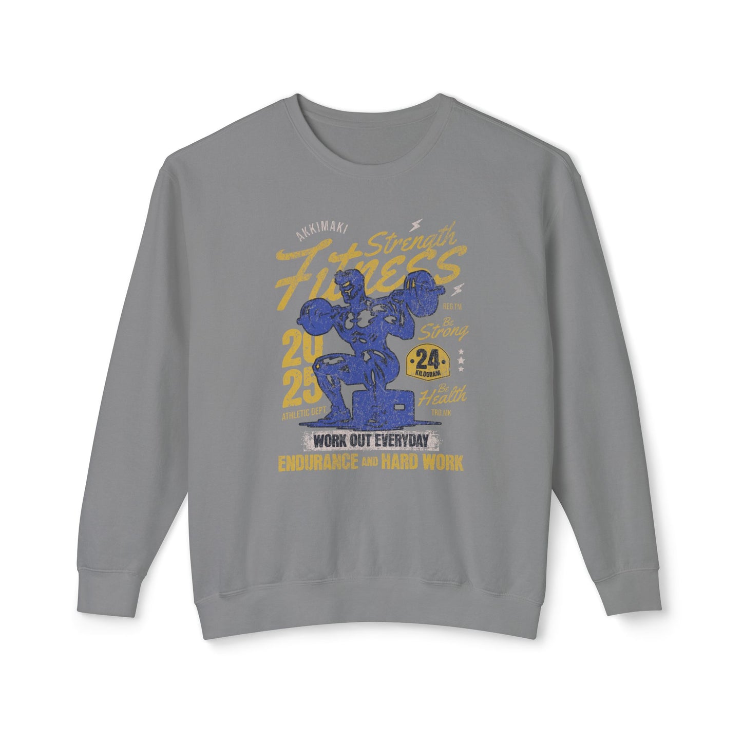 Fitness Motivation Unisex Lightweight Crewneck Sweatshirt