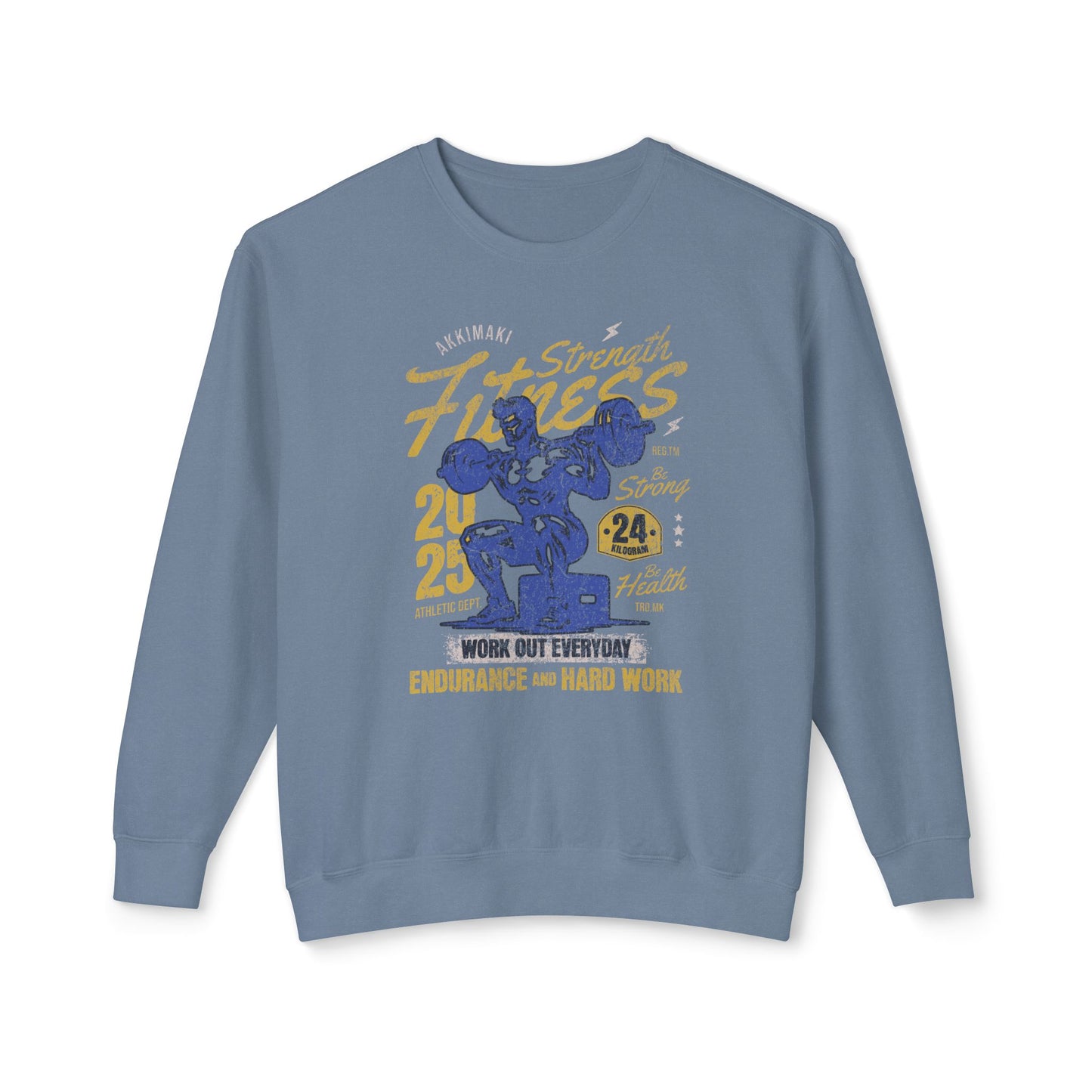 Fitness Motivation Unisex Lightweight Crewneck Sweatshirt