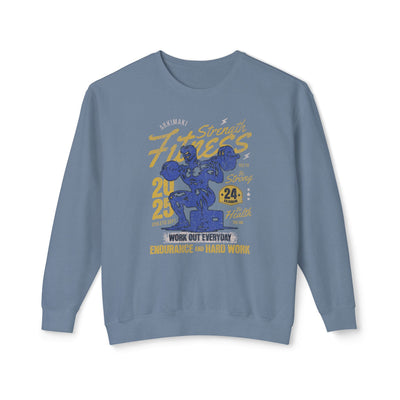 Fitness Motivation Unisex Lightweight Crewneck Sweatshirt