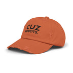 Unisex Distressed Cap with 'CUZ ROBOTS.'