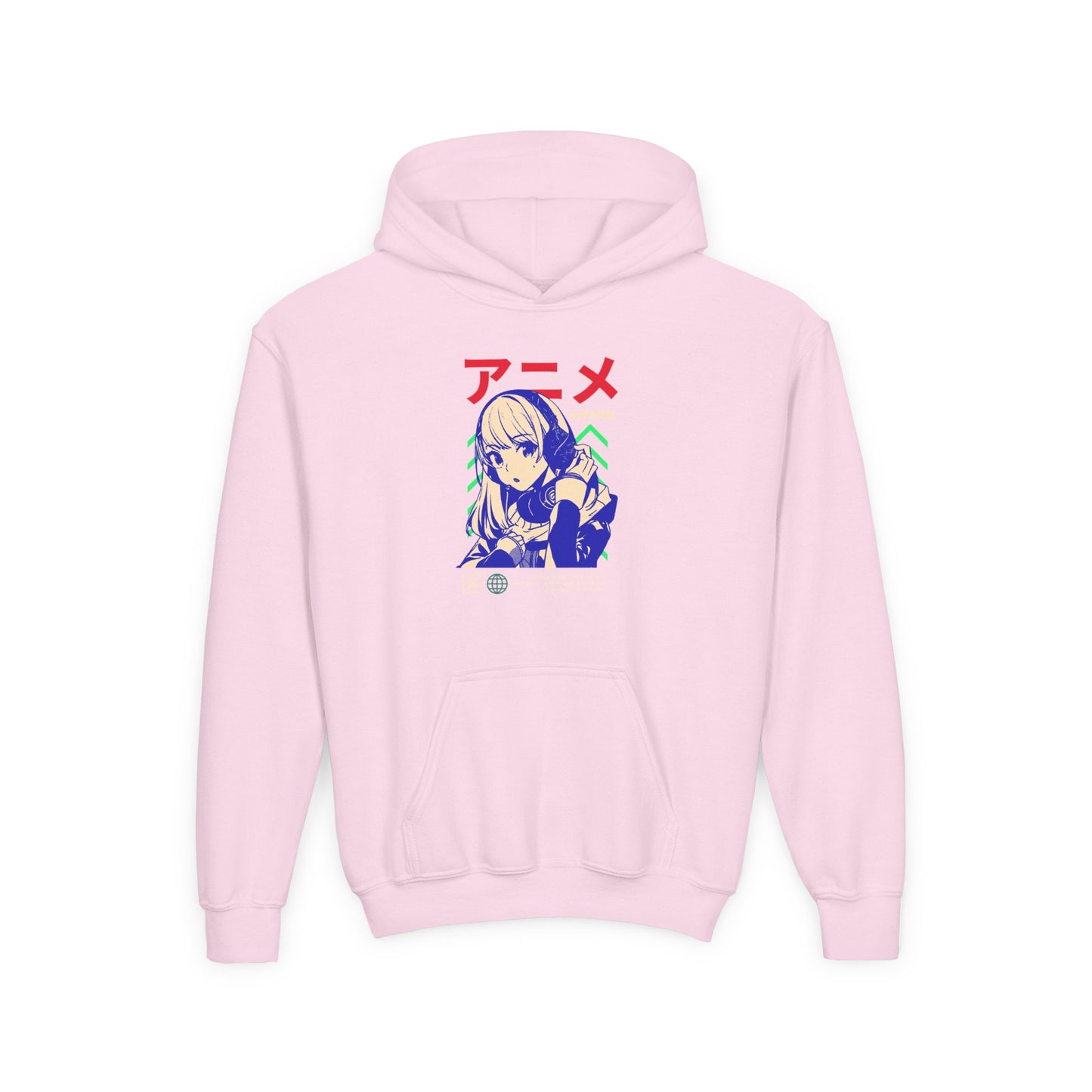 Anime-Inspired Youth Hooded Sweatshirt