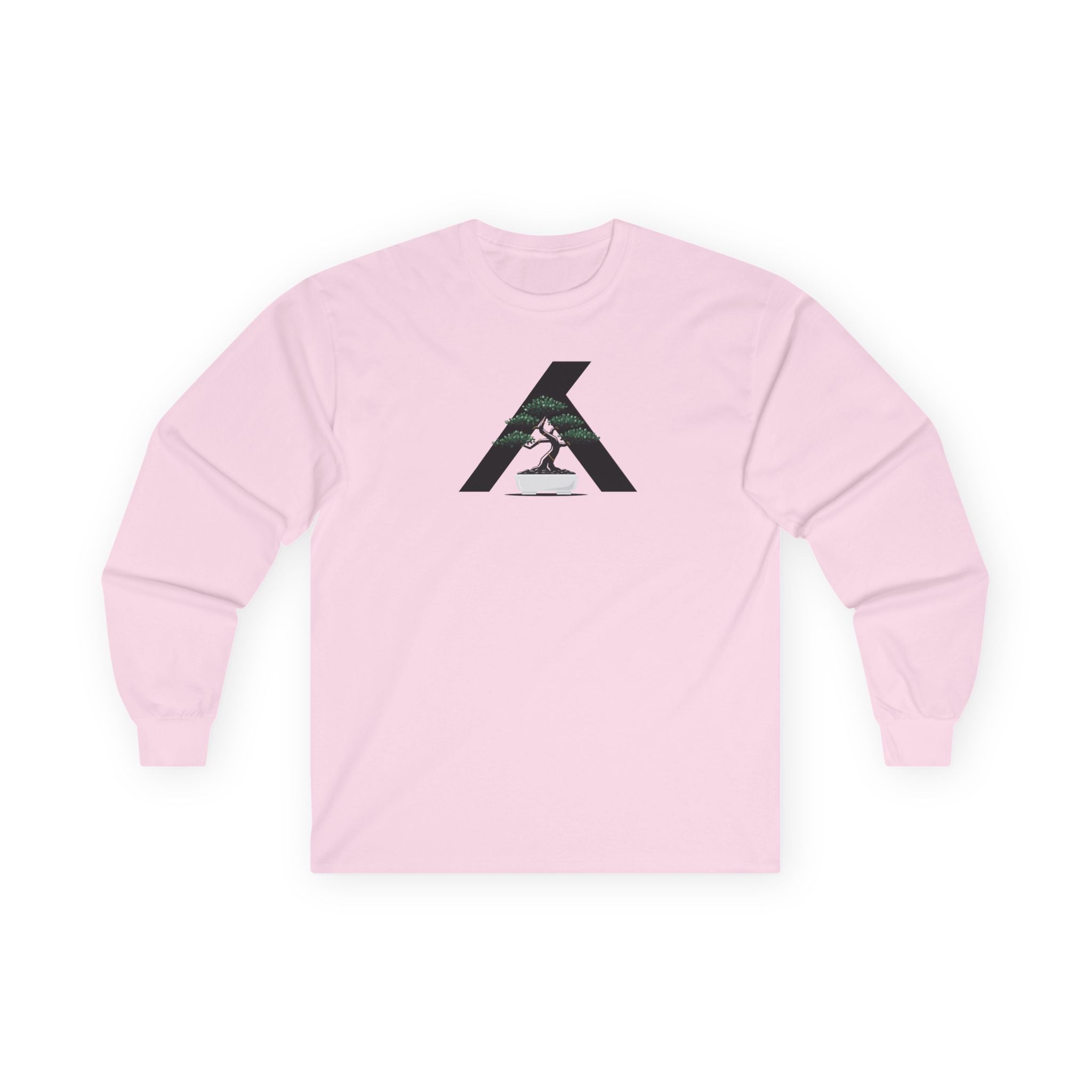 Long Sleeve Tee — Minimalist Mountain Runner Logo