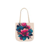 Floral Canvas Tote Bag with 5-Color Straps