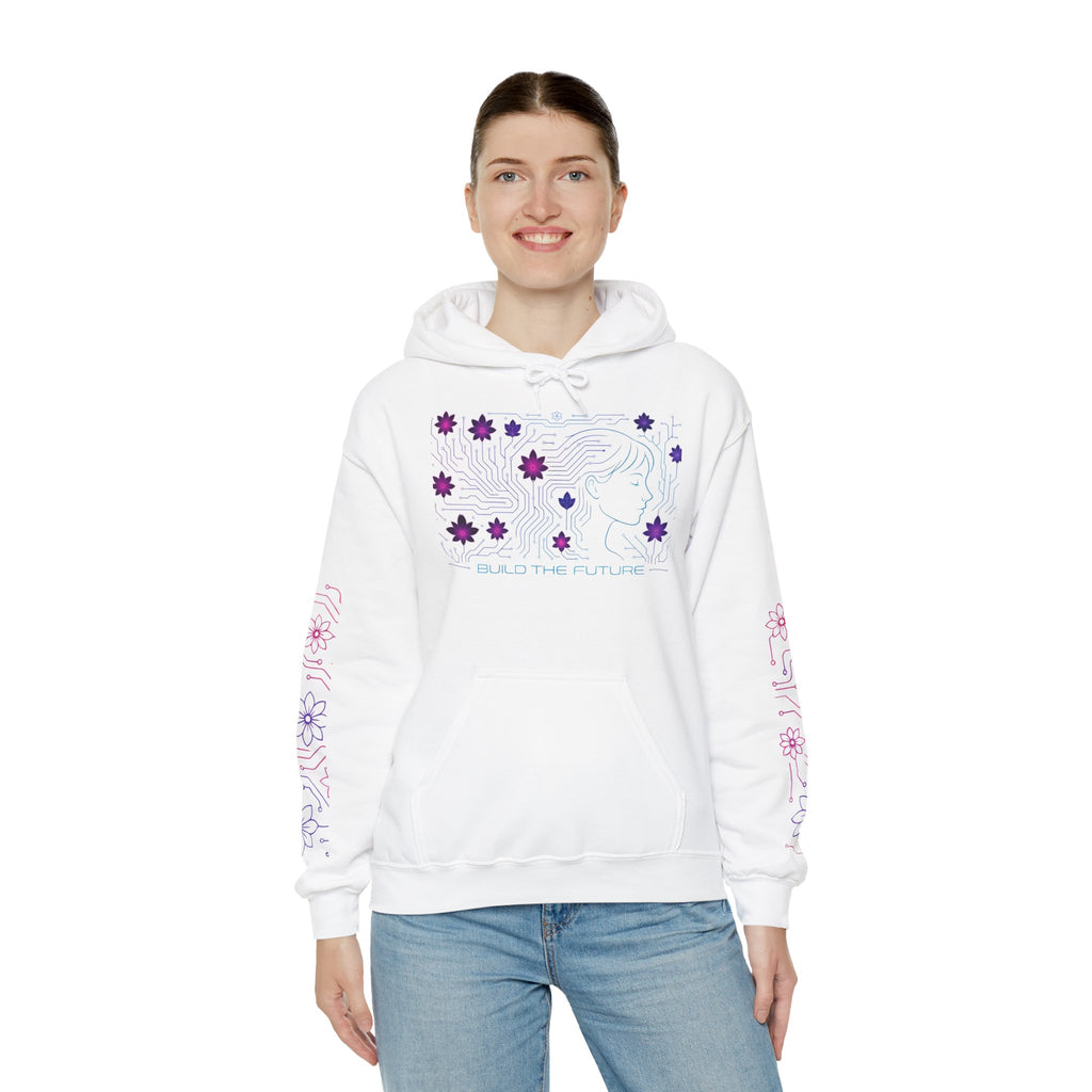Floral Graphic Hooded Sweatshirt