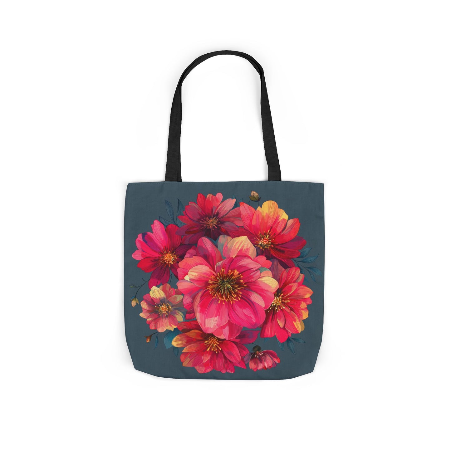 Floral Canvas Tote Bag