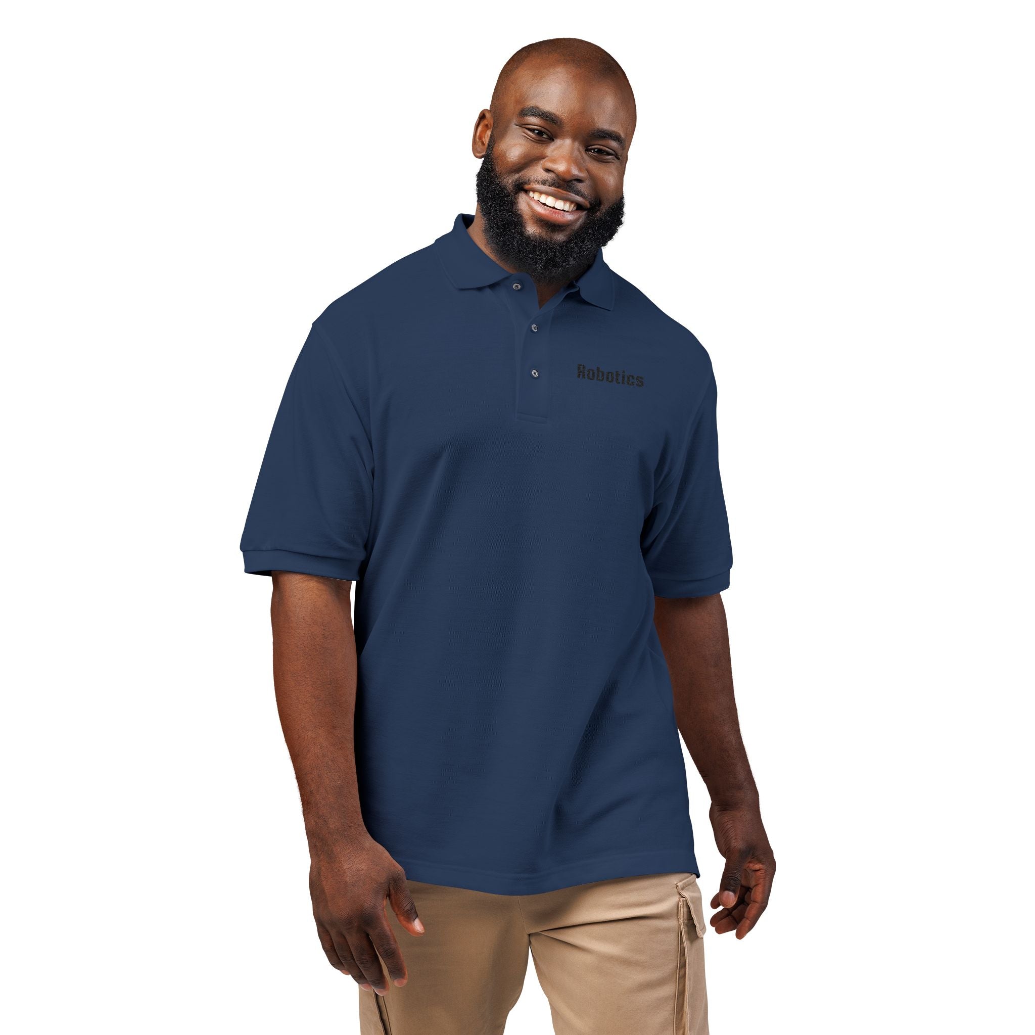 Robotics Embroidered Unisex Polo Shirt